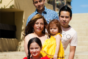 Family of 5 portrait